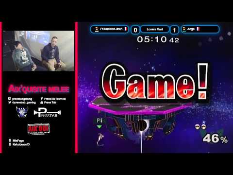 NuclearLunch VS Amjo - LF - Melee Singles Top 8 - Aix'quisite Melee