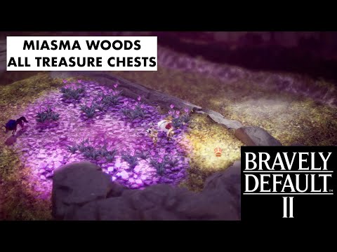 Bravely Default 2 - Miasma Woods - All Treasure Chests