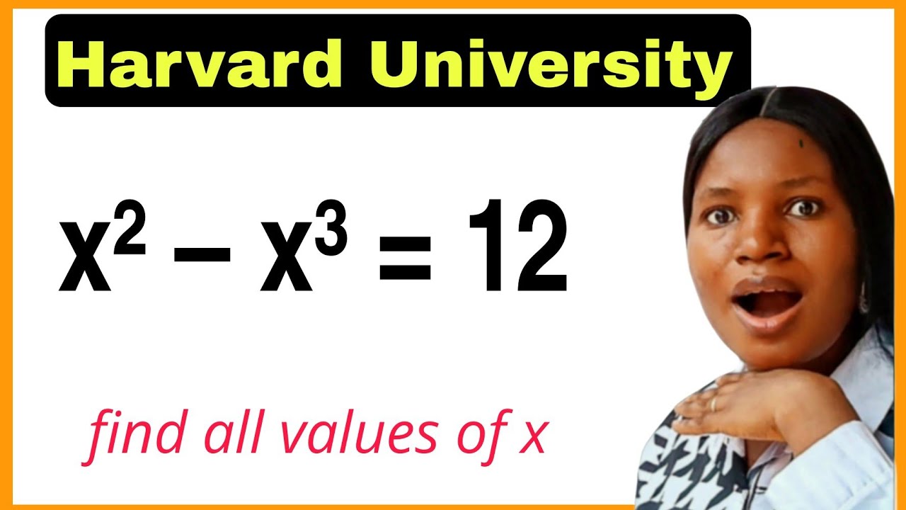 Harvard University entrance math exam | can you pass this?| solve for x.