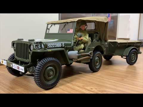 [ 1:8 SCALE RC CAR]  hachette WW2 JEEP WILLYS MB