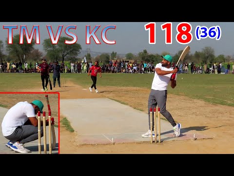 TM VS KC || BIG MATCH || SEMI FINAL || 118 RUNS NEED 36 BALLS || BEST MATCH IN TAPE BALL CRICKET