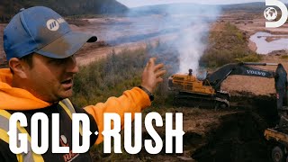 Serious Issue! Mitch's Radiator Blows In His Only Excavator! | Gold Rush