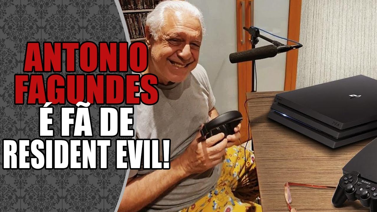 O Ator ANTONIO FAGUNDES é Gamer e FÃ DE RESIDENT EVIL! 😍🎮