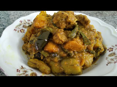 মন্দিরের মতো পাঁচ মিশালি তরকারি /panch misali tarkari/vegetarian recipe
