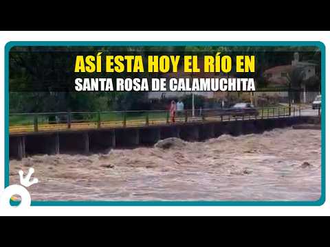 ¡Alerta en Calamuchita! El Río Santa Rosa crece 2 metros y clausuran vados