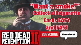 RDR2 (pt 4) ALL cigarette cards and Reward! #videogames #gaming #tutorial