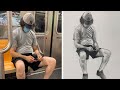 Artist Draws Realistic Portraits Of Strangers On Subway