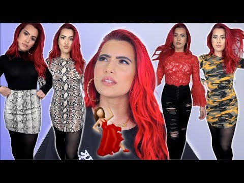 AH MY FIRST TRY ON HAUL | FASHION NOVA, MISSGUIDED, PRETTY LITTLE THING