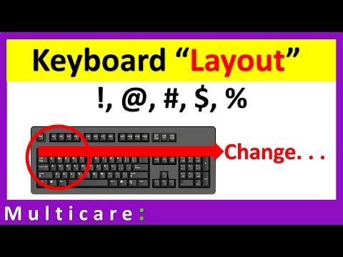 How to change keyboard layout to fix problem of typing special character