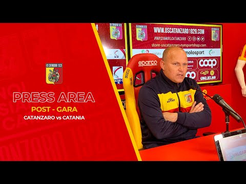 Press Area | Mister Alberto Villa nel post partita di Catanzaro - Catania