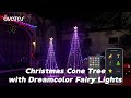 Avatar Smart Christmas Cone Tree with Dreamcolor LED Fairy Lights App Controlled 100+ Preset Effects
