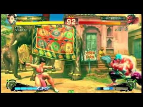 Y24 (Chun Li) vs Inago3﻿ (Hakan) - AE2012 1vs1 Tournament (Block Matches)