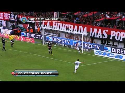 Gol de Ponce. Newell`s 2 All Boys 1. Fecha 18. Torneo Final 2014. Fútbol Para Todos