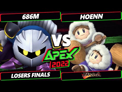 Apex 2022 Losers Finals - 686M (Meta Knight) Vs. Hoenn (Ice Climbers) - Smash Brawl Tournament