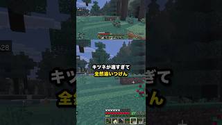 キツネが速すぎて 全然追いつけん #マイクラ #Shorts