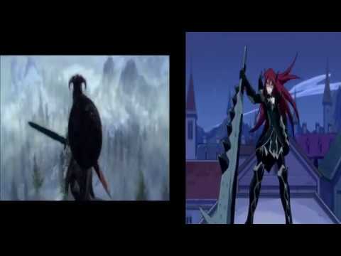 Anime Skyrim trailer comparison