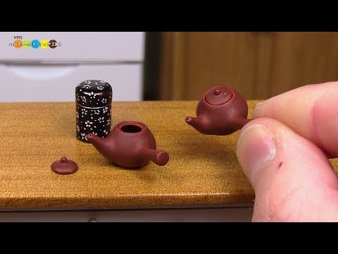 DIY Miniature Japanese Teapot　ミニチュア急須作り Video