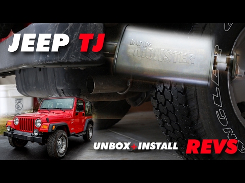 Banks Monster Exhaust Jeep TJ Unbox + Install + Revs
