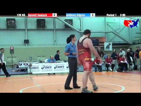 Garrett Fosdyck vs. Anthony Edgren at 2013 ASICS University Nationals - GR