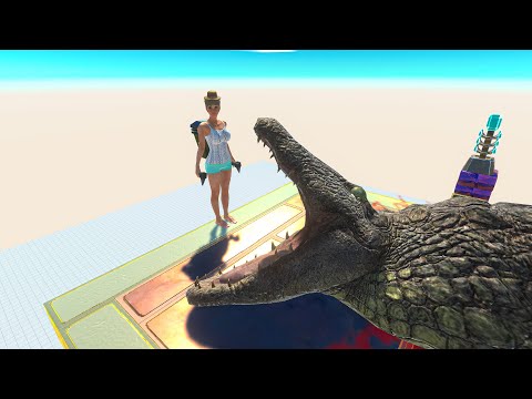 Who Can Escape From Purussaurus ? - Last Survivor - Animal Revolt Battle Simulator