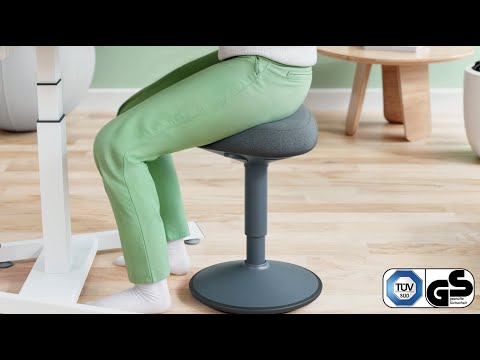 Actieve zitkruk Leitz Ergo met comfortzitting