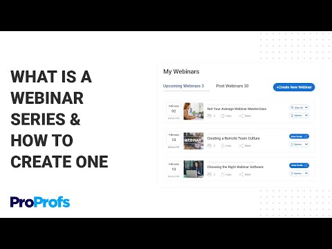 What Is a Webinar Series & How to Create One
