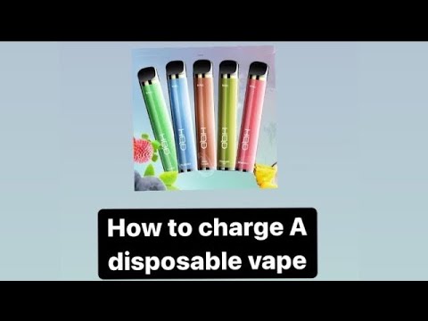How to re-charge a disposable vape