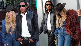 Beyoncé and Jay-Z Attend Pharrell Williams’ Louis Vuitton Spring 2026 Runway Show.
