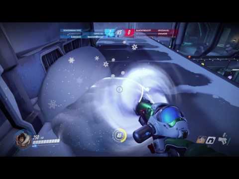 Overwatch Winter Wonderland! Snowball figh match