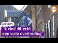 De vlag hangt uit in Scherpenzeel, steun voor ontslagen Eppie Klein