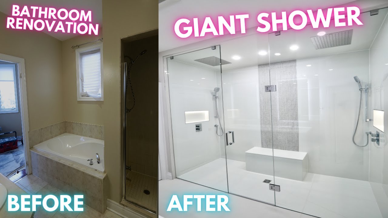 GIANT Shower Renovation - Master Bathroom Remodel