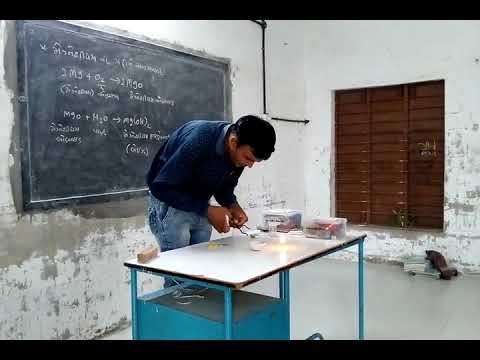 Magnesium ni Patti nu Dahan std-8 @magnesium oxide to megnesium hydroxide base