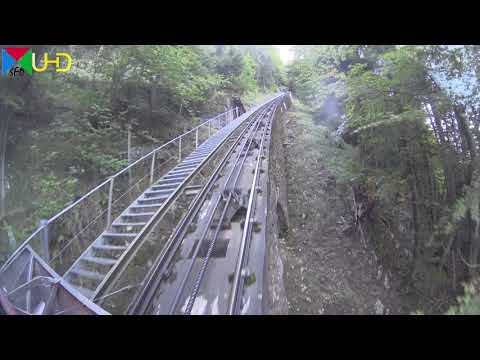 Mitfahrt auf der Stoosbahn von Schwyz (Schlattli) nach Stoos - Bergfahrt [4K UHD]