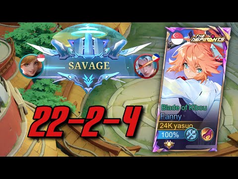 FANNY SAVAGE!! SUPER AGGRESSIVE RANK GAMEPLAY | MLBB