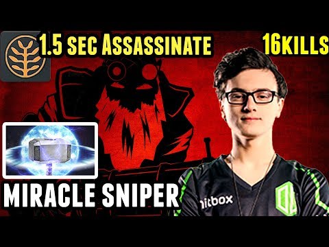 Dota 2 Miracle Sniper 7.07c Patch [1.5s] Assassinate Talent New Meta