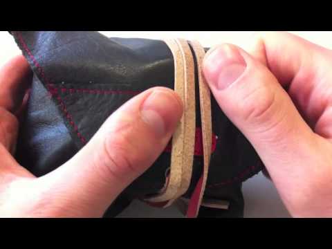 Leder-Einschlagtuch statt Fototasche für Leica M9 und andere...