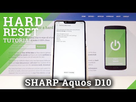 How to Factory Reset SHARP Aquos D10 - Hard Reset / Wipe Data