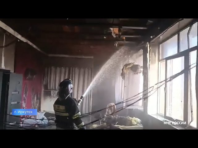 Крупный пожар в Хомутово