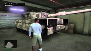 GTA V - Rhino Tank Storage (Grove Street Garage)