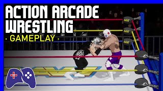 Action Arcade Wrestling [Xbox] First matches - gameplay