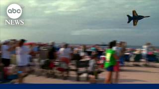 Navy to investigate Blue Angels jet flying low over beachgoers