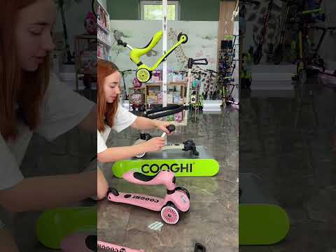 Самокат трехколесный с сиденьем Cooghi V3 Classic, green, цена