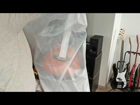 Unboxing Harley Benton D-120CE VS Electro acoustic guitar (sold and sent by Thomann)