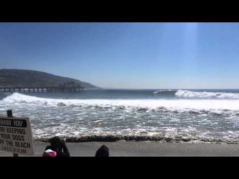 Laird Hamilton Shoots Malibu Pier, Hurricane Marie Big Wedn