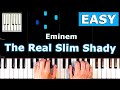✅ Eminem - The Real Slim Shady - EASY Piano Tutorial