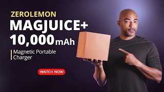 ZeroLemon MagJuice+ 10,000mAh Magnetic Wireless Battery Pack with Stand