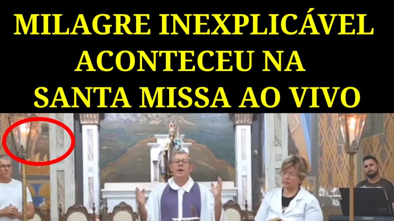 Milagre Inexplicável Aconteceu Na Santa Missa Ao Vivo.