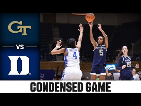 Georgia Tech vs. Duke Condensed Game | 2025-26 ACC Women's Basketball