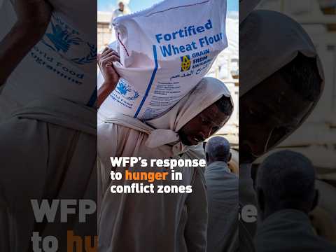 How is WFP responding to hunger in conflict zones?