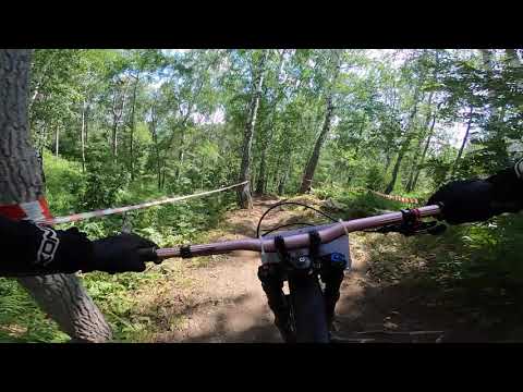 MTB Downhill Run on Specialized Demo 8.1 2017  Carbon